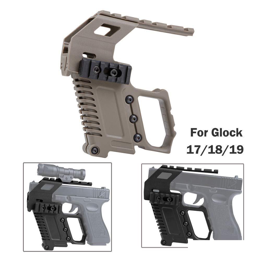 

Others Tactical Accessories Tactical Abs Pistol Carbine Kit Mount W/Rail Panel For G17 G18 G19 Gbb Drop Delivery 2022 Gear Accessories Dhwxn, Sand