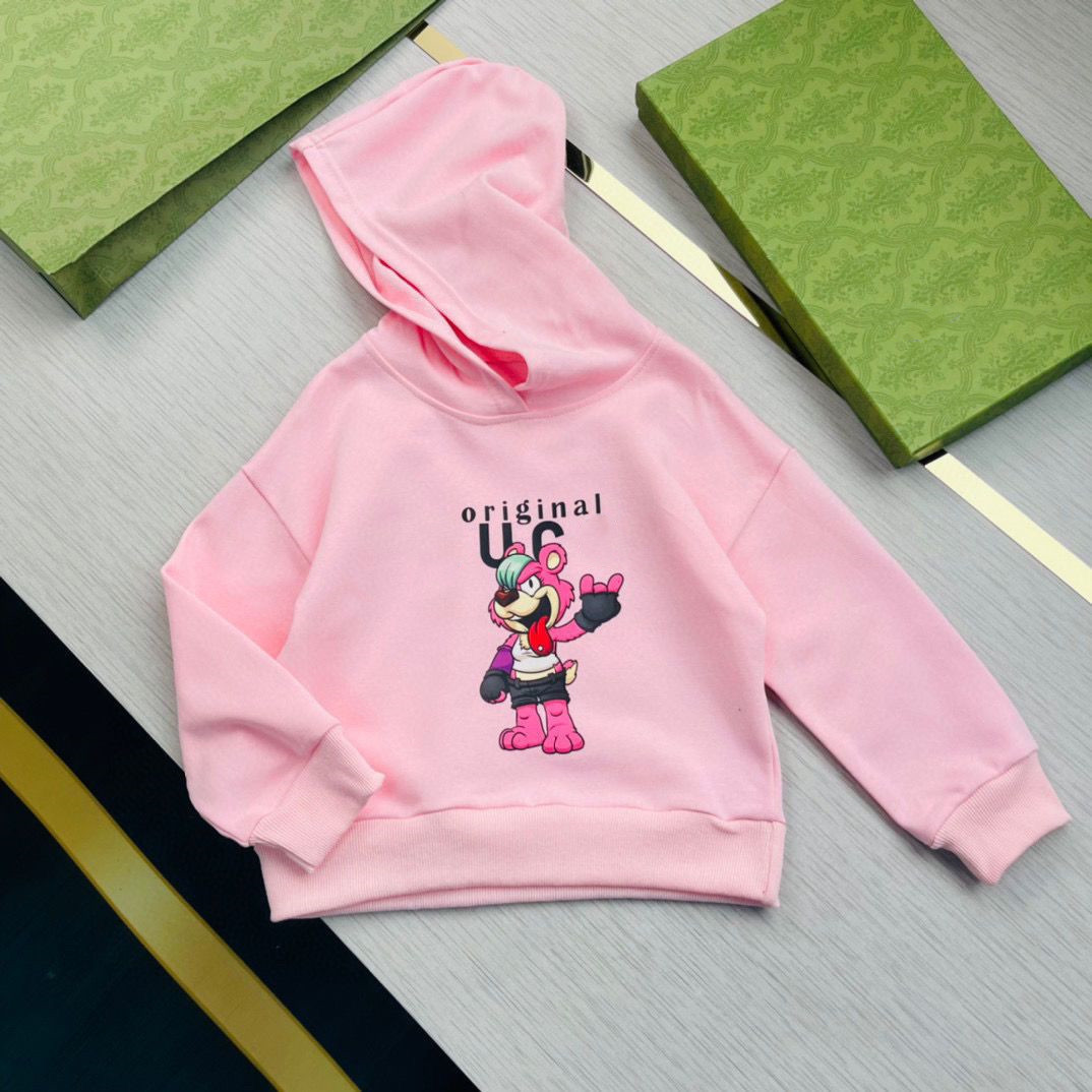 Sweat-shirts à capuche pour bébés, vêtements pour enfants, filles et garçons, sweat à capuche de styliste, taille automne et hiver 2022, 100-160C
