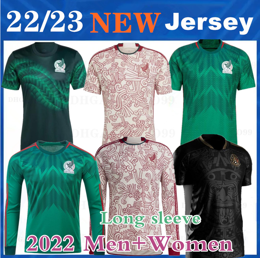 

Mexico Long sleeve Soccer Jerseys 2022 2023 H.MORENO E.VEGA JESUS C. Gimenez RAUL H.LOZANO CHICHARITO football men women kids shirt