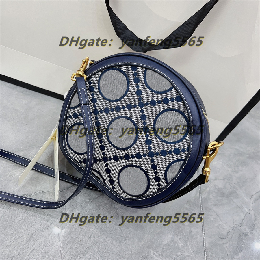 

Mini Round Bag Mirror Quality Retro Women's Multi Solid Flower Handbag Envelope Wallet Zipper Wrap Leather Shoulder Bag, Blue