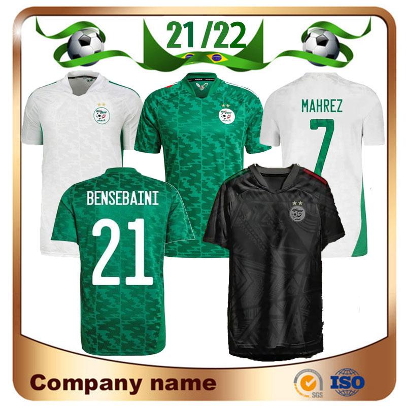 

Soccer jerseys Fans player version 2021 Africa Cup Algeria #7 MAHREZ Soccer Jersey 20/21 Home FEGHOULI BRAHIMI BELAILI BOUNEDJAH Maillots de, Home fan