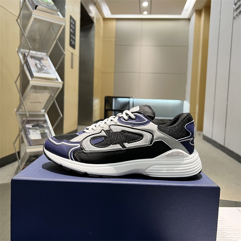 

B30 Designer Sneakers Vintage Casual Shoes Men Women Reflective Shoe Vintage Platform Sneaker Calfskin Mesh Shoe With Box, 14