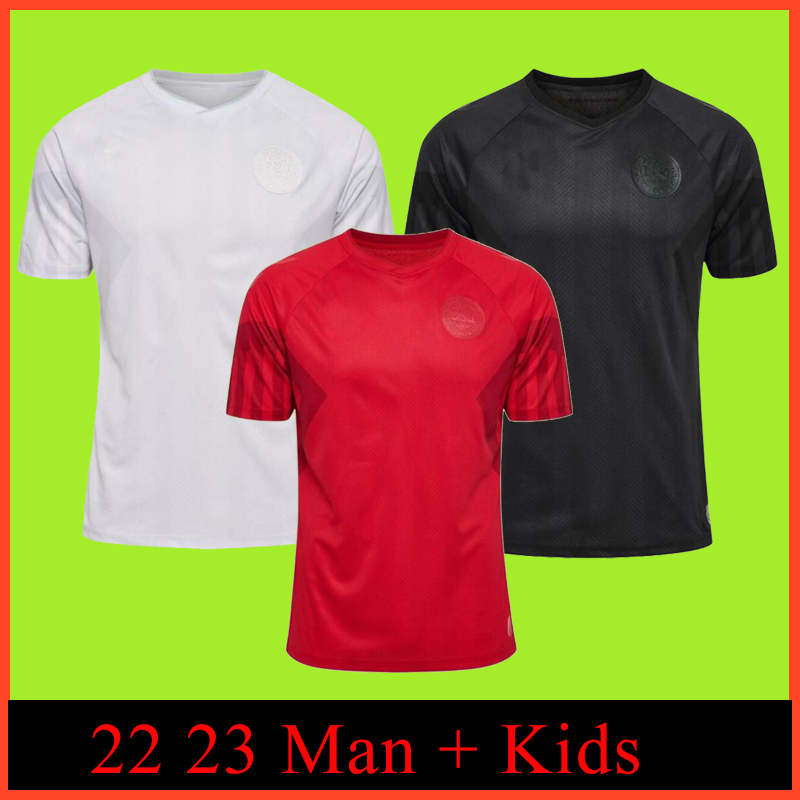 5a Qaulity Danemark Soccer Jersey Eriksen Designer Home Red Away White Third 22 23 Special Hojbjerg Christensen Skov Olsen Braithwaite Dolberg Fo