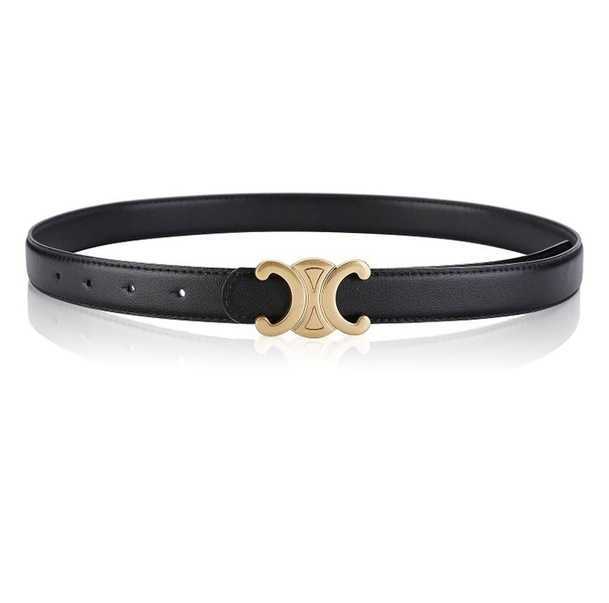 

Celinbelt Celinss Luxury Designer Belts Net red belt versatile decorative wool pants smooth Buckle Black Leather Belt