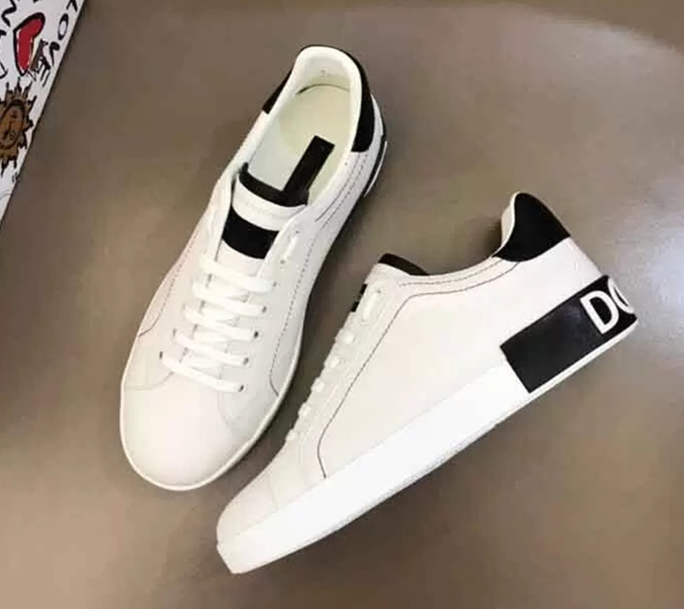 

Calfskin Sneakers Shoes Outdoor Trainers Men 'S Luxury 22S White Leather Brands Comfort Casual Walking shoes Eu38-46.ShoesBox Nappa Portofino