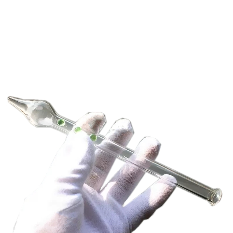 

QBsomk Glass Straw Dab Pipes Rig Stick 15cm/20cm Oil Burners Smoking Dotted Pipes 12 Styles For Glass Water Bongs Pen Mouthpiece 3308 T2
