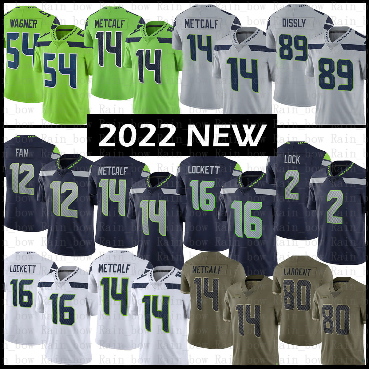 

Bobby Wagner DK Metcalf Football Jersey Tyler Lockett Seattles FAN Drew Lock Seahawkes Jamal Adams Quandre Diggs Cody Barton Chris Carson Ryan Neal Jim Zorn Dissly, 2021 mens jersey(hy)