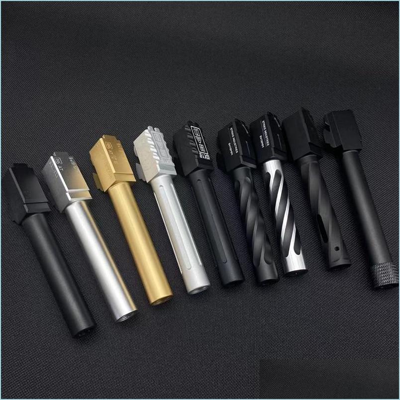

Tactical Accessories Tactical Accessories Kublai P1 P3 Si Sai Metal Decoration Outer Barrel Tube Type For G17 G34 G19 Drop Delivery 2 Dhg4R
