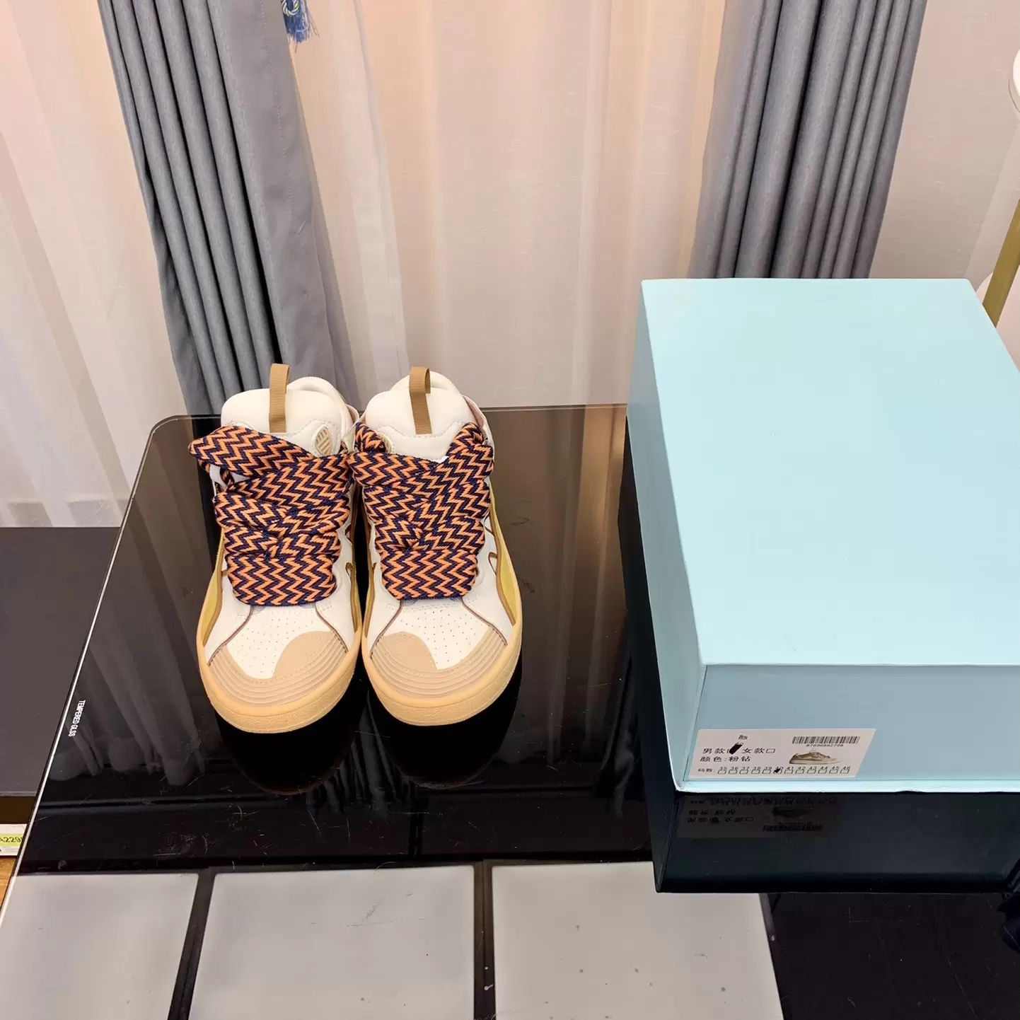 

Dress Shoes New Designer Lanvins Bread Shoes Genuine Leather Forrest Gump Shoe Men Women Flat Bottom Casual Moral Training Sneakers, #color 1