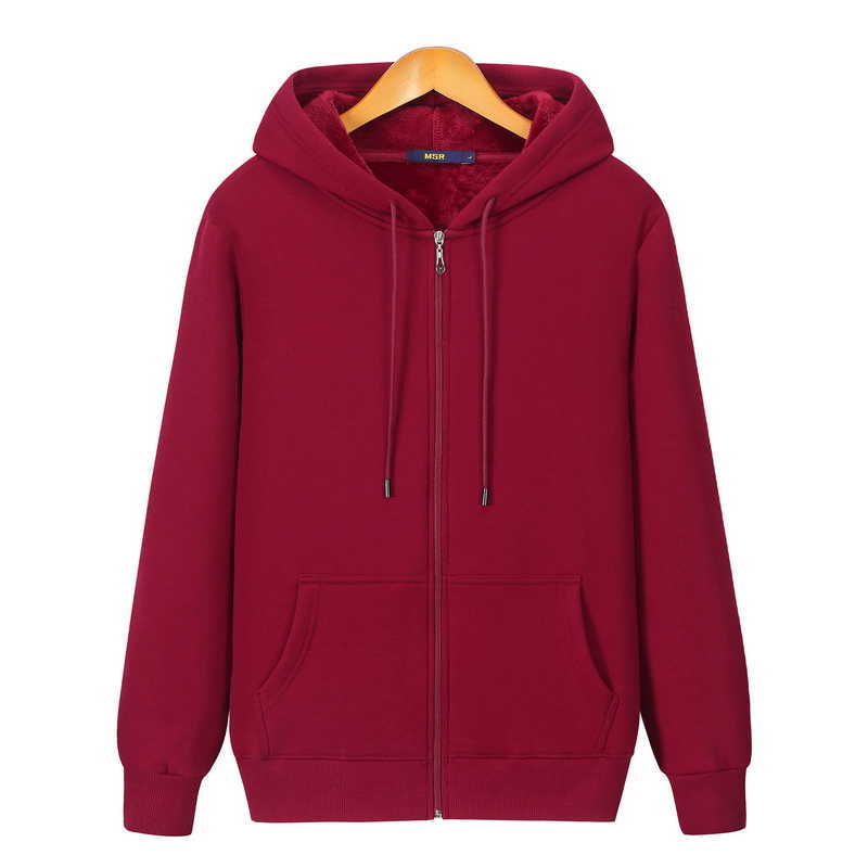 

Men's Hoodies Sweatshirts 2020 New Winter Plus Men Hoodie Velvet i Pure Cotton Solid Color Warm And Soft Ladies Zipper Coat Casual Sweatshirt G221011, Xmwt1011a