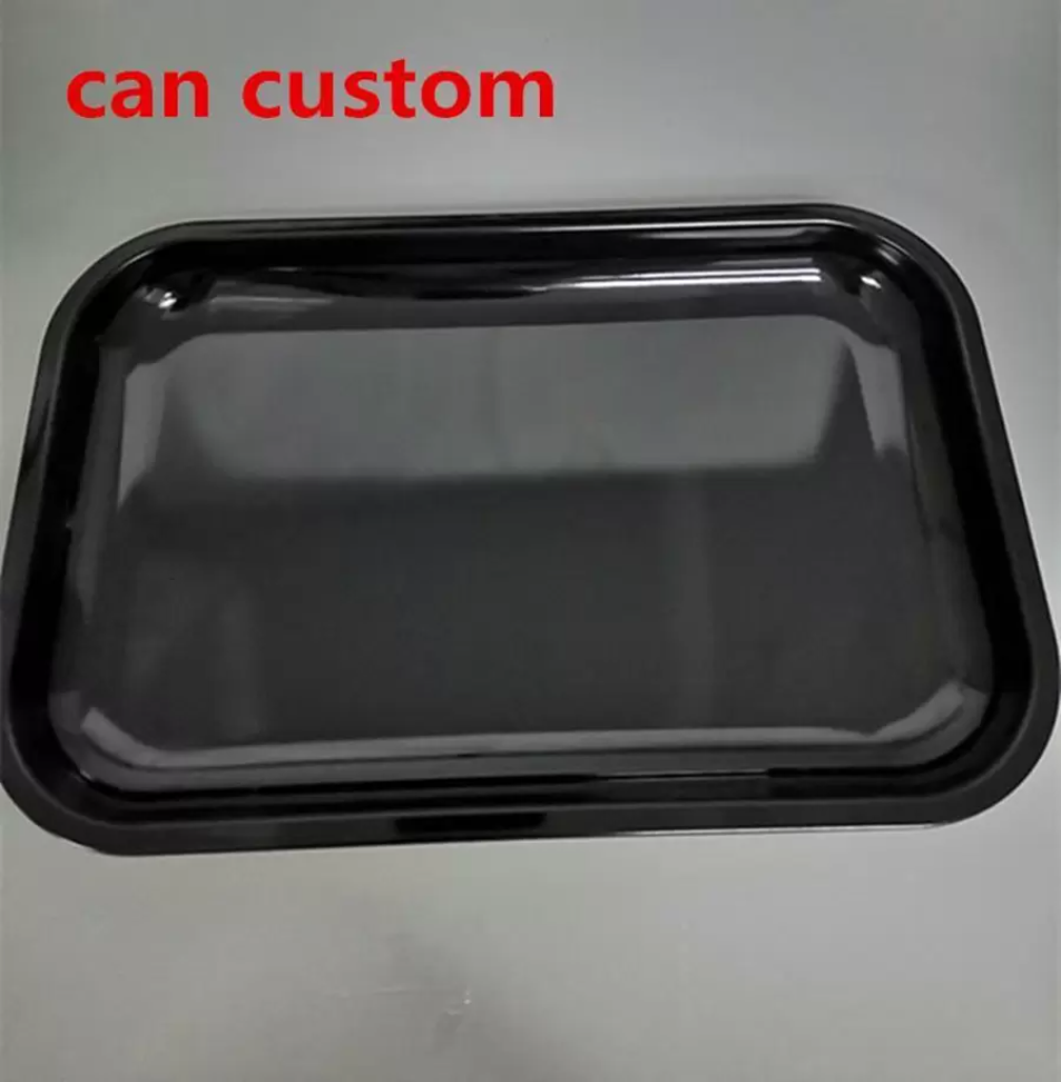 

Sublimation Blanks rolling trays metal tobacco tray unique tray smoke accessory black fast ship can custom other smoking accessories FY4396 b1013