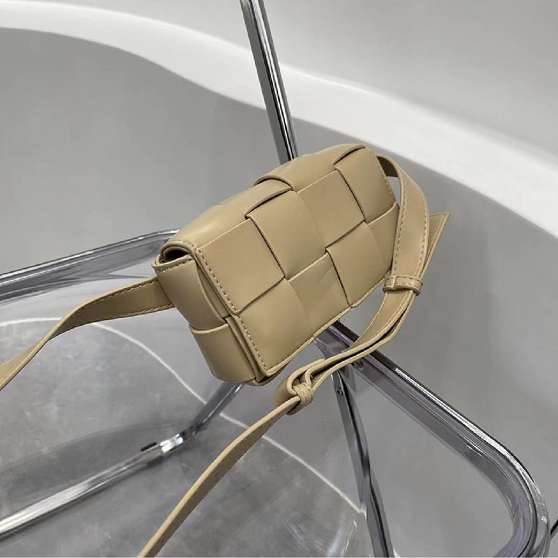 

Women New Weave Waist Bags Designer Soild Pocket Womens Street Fashion Casual Purses Bumbag Designers Pockets Purse Wallet D2210132F, White