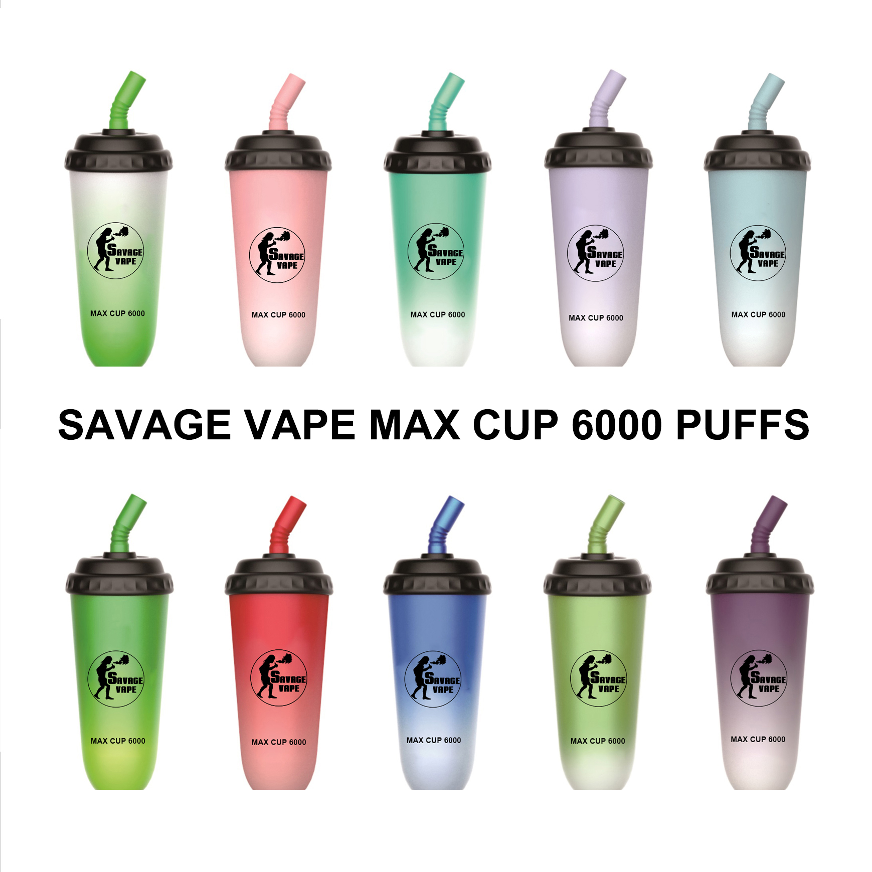 

SAVAGE VAPE MAX CUP 6000 Puffs Disposable Vapes Pen E Cigarette With 600MAH Rechargeable Battery 16ML 50mg 5% Capacity Mesh Coil desechables PUFF BARS MINI E I F 1.2 OHM