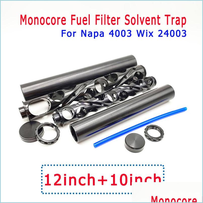 

Fuel Filter 10" 12" Spiral 1/2-28 5/8-24 Monocore Soent Trap Filters Aluminum Tube Car Fuel Filter For Napa 4003 Wix 24003 Drop Deliv Dh6Si