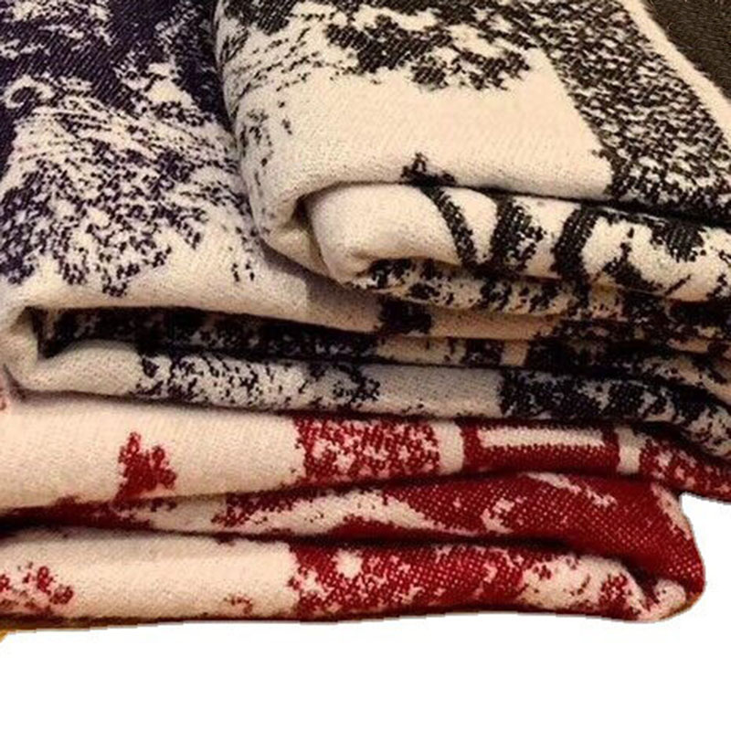 

Multi Color Designer Wool Scarf Fashion Shawl For Women Winter Warm Girlfriend Gift Print Battle Steed House 22093005CZ