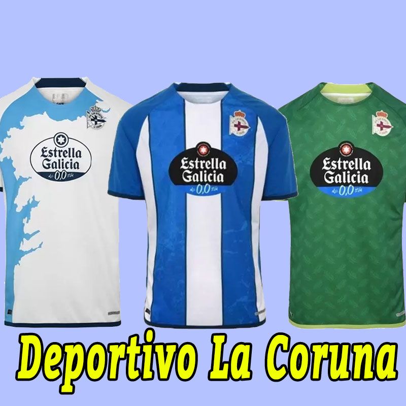 

Deportivo La Coruna Soccer Jersey 2022 23 Coruna Home Away Third Camisetas de futbol JUERGEN QUILES DONCEL Depor Football Shirts Kit
