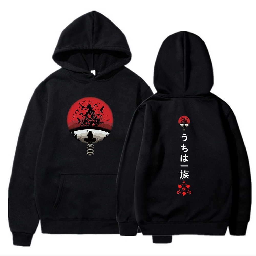 

Men's Hoodies Sweatshirts 2021 Men's Hoodies Anime Harajuku Manga Men Women Long Sleeve Pullover Tops T221008, Black
