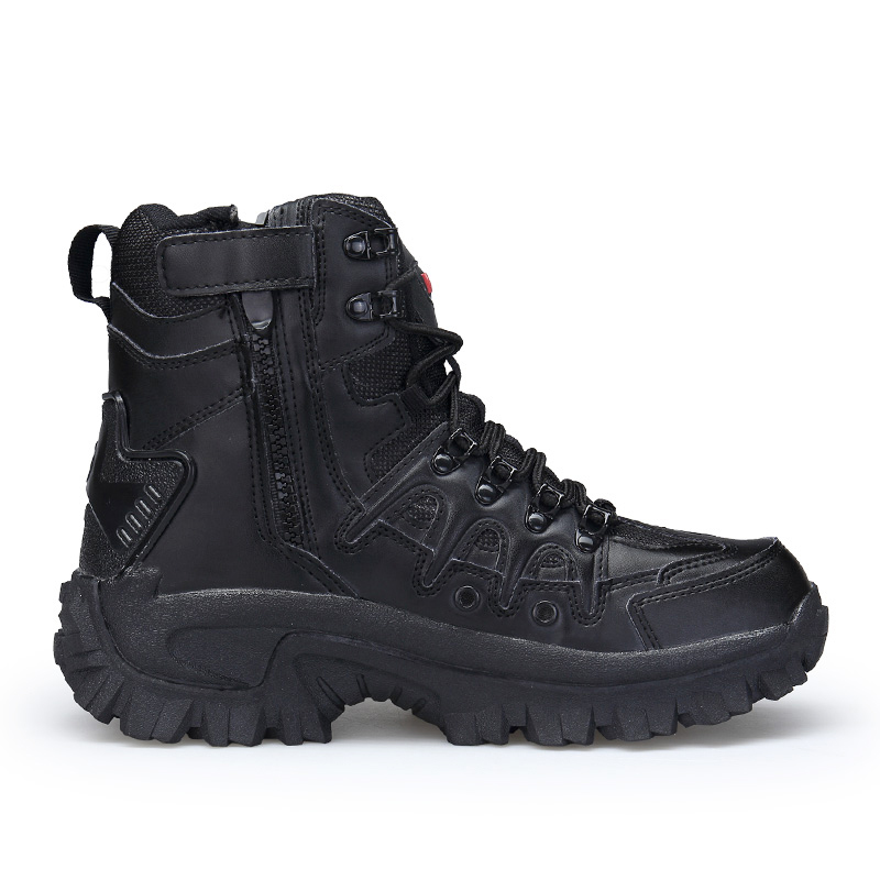 

Boots WinterAutumn Men High Quality Brand Military Leather Special Force Tactical Desert Combat Boats Outdoor Shoes Snow 221012, 1201 black