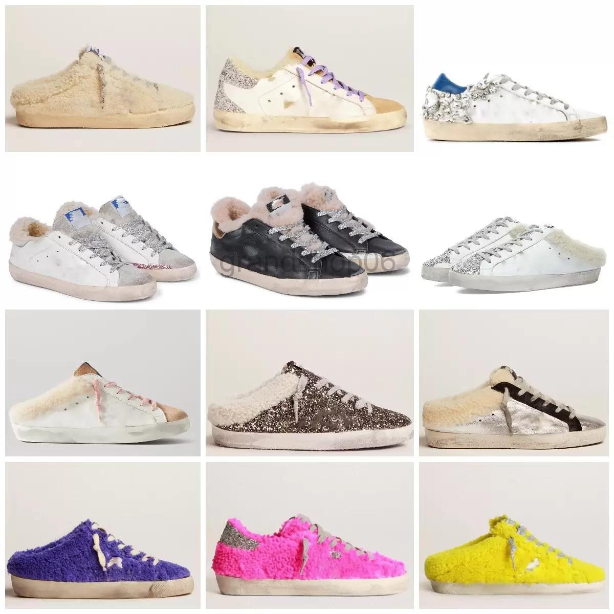 

With Original Box 2022 Designer Shoes Sandal golden gooses Sneakers Classic Australia Boots Plush Slip-on Loafers T vc, Beige