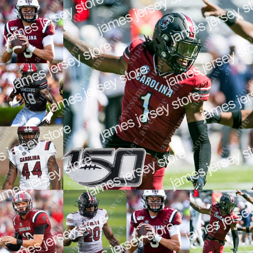 

American College Football Wear NCAA Gamecock Football Jersey Luke Doty Kevin Harris Xavier Legette Zacch Pickens Josh Vann 3 Burch Nick Muse Kingsley Enagbare Jayce, White