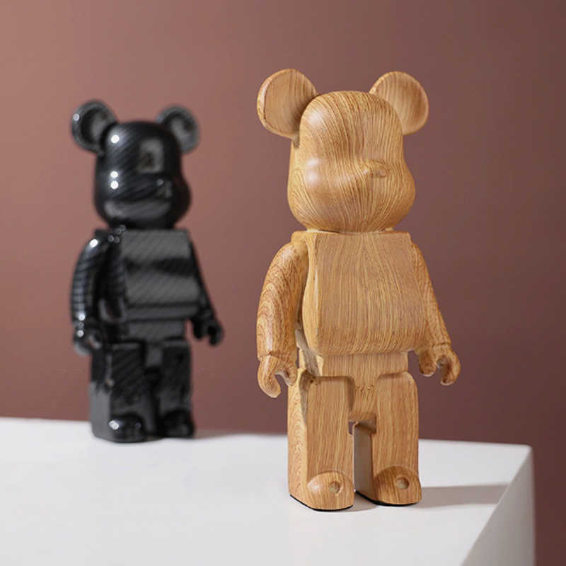 

Novelty Games Violence Bear Statues and Sculptures 400 Bearbrick Bear Brick Action Figures Home Living Room Decor Figurines for Interior T221013