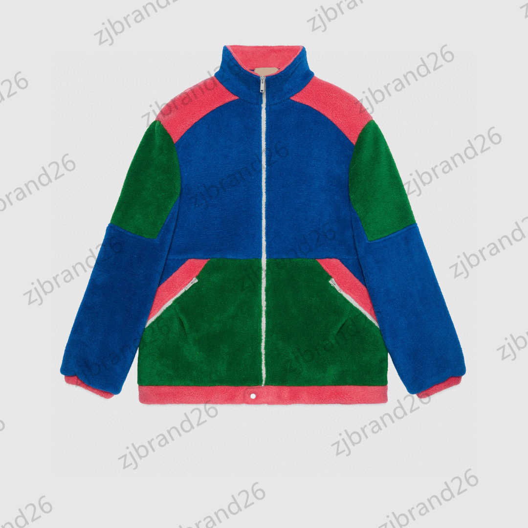 

Brand Womens Coats Assorted Colors Stand Collar Lamb Hair Jackets Tops Back Embroidery Casual Thicken Outerwear Fashion Design Jacket