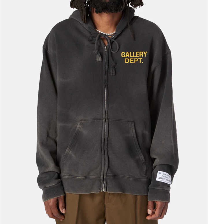 

Men' Hoodies Sweatshirts American Fashion Galleryes Dept Washed Worn Tie Dyed Women' Plush Hooded Sweater Hoodie Coat, Picture color