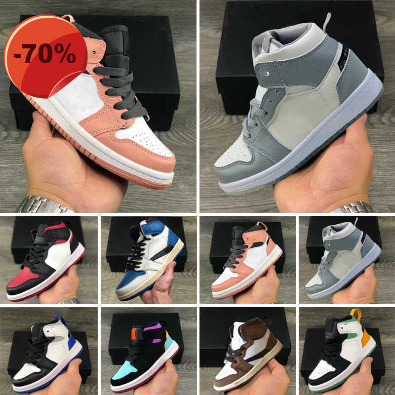 Filles garçons bébé pour tout-petit chaussures de course enfants j 1 enfants garçon et gril sport sneaker athlétisme chaussure de basket-ball 24-