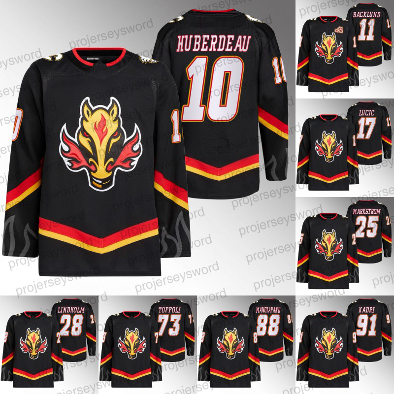 

Calgary Flames Third Jersey Jonathan Huberdeau Nazem Kadri Mikael Backlund Milan Lucic Andrew Mangiapane Tyler Toffoli Jacob Markstrom Elias Lindholm Jerseys, 24 brett ritchie