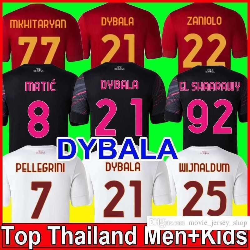 

22 23 roma SOCCER JERSEYS DYBALA home Pellegrini Abraham 2022 2023 Zaniolo Totti belotti CELIK Wijnaldum MANCINI KUMBULLA men kids kit FOOTBALL EL Shaarawy, Home kids