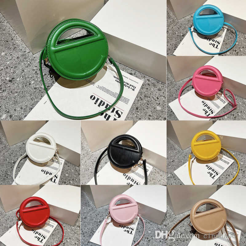 

Card Holder 2023 Brand Handbag Fashion Portable Women Single Shoulder Messenger Bags Small Round Bag Versatile Trend Bag, Red