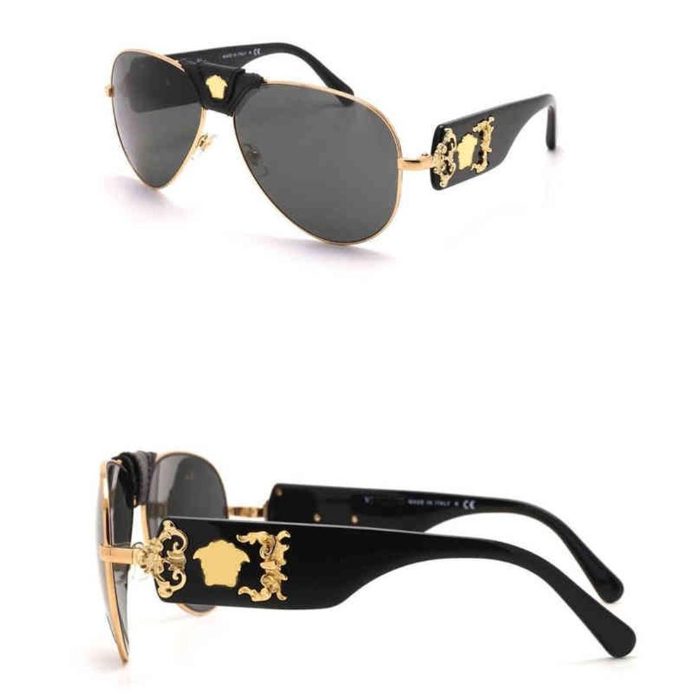 

Designer Medussa Versage Sunglasses Cycle Luxurious Fashion New European American Pop Large Frame Men's And Women's Counter P303m