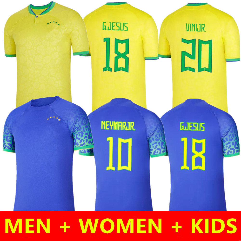 

2022 Camiseta de futbol PAQUETA COUTINHO bRAZILS soccer jersey MEN WOMEN KIDS 22 23 brasil maillots MARQUINHOS VINI JR ANTONY SILVA DANI ALVES football shirt, 2022 home woman