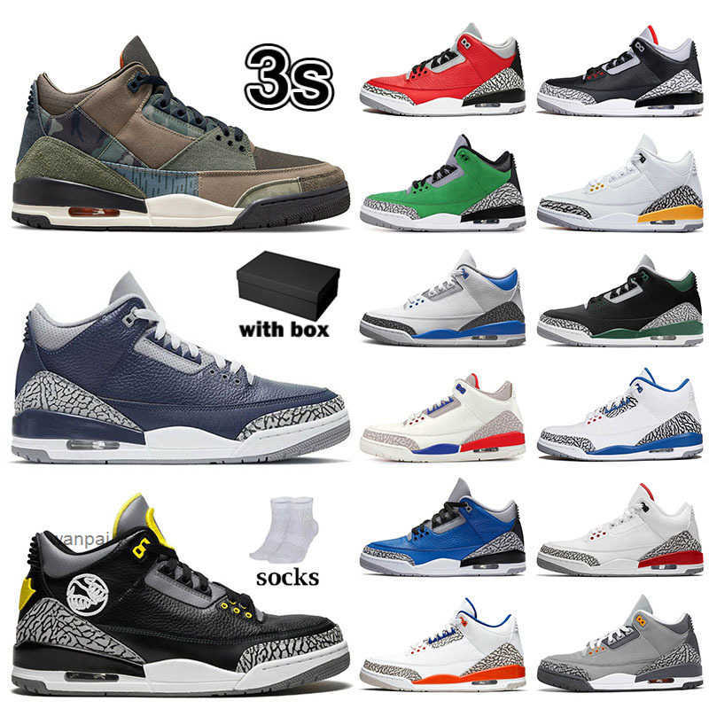 Avec boîte designer jumpman 3s chaussures de sport en plein air hommes femmes chaussures de basket-ball de qualité supérieure massage toile desig