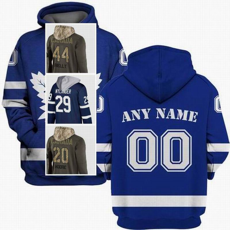 

College wear Custom Toronto Justin Holl Hoodie 3 Travis Dermott 23 Jake Muzzin 8 Zach Hyman 11 Rasmus Sandin 38 Jack Campbell 36 Denis Malgi, White