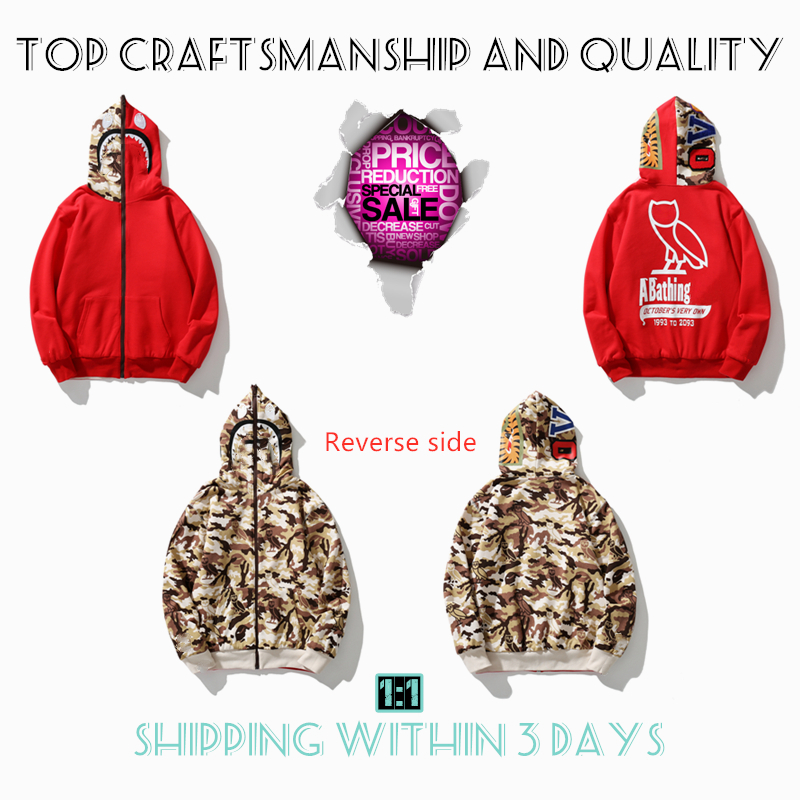 

Mens hoodies Top Craftsmanship shark pullover tie dye hoodie designer jacket tiger full zip color sweatshirt Luminous Fashion co-branding camouflage hoodys 5-13, No.9