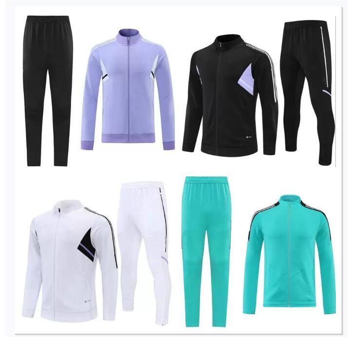 

College wear 22 23 Real Madrids Half Zipper Jacket Football TRACKSUIT training suit MEN soccer chandal futbol HAZARD ASENSIO ISCO chandal jo, Black