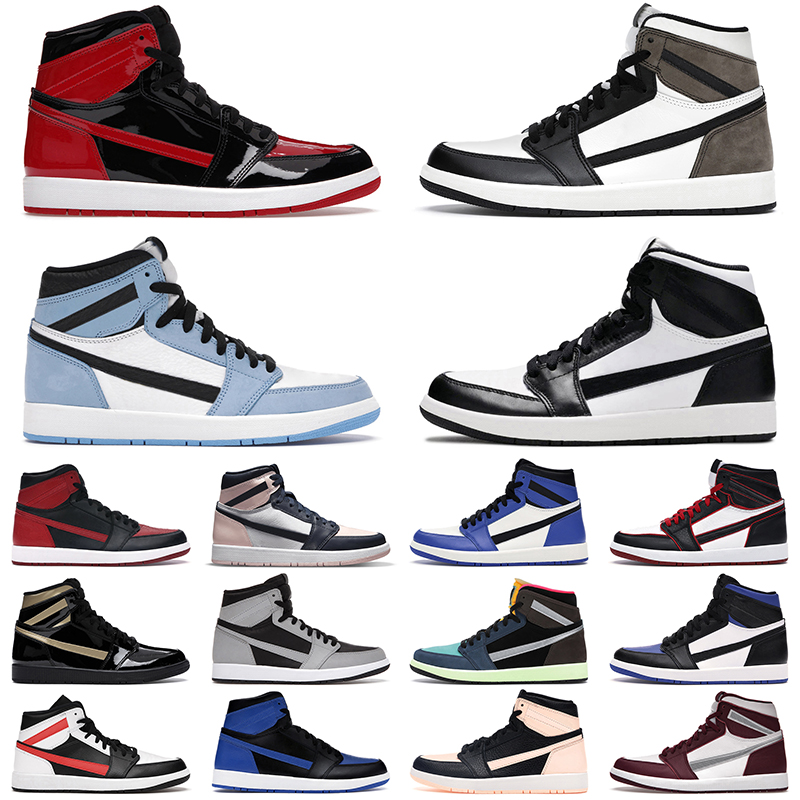 

Hotsale 1 Basketball Shoes Men Women 1s Bred Patent Dark Mocha University Blue Chicago Bordeaux White Black Metallic Gold Mens Trainers Sports Sneakers GAI