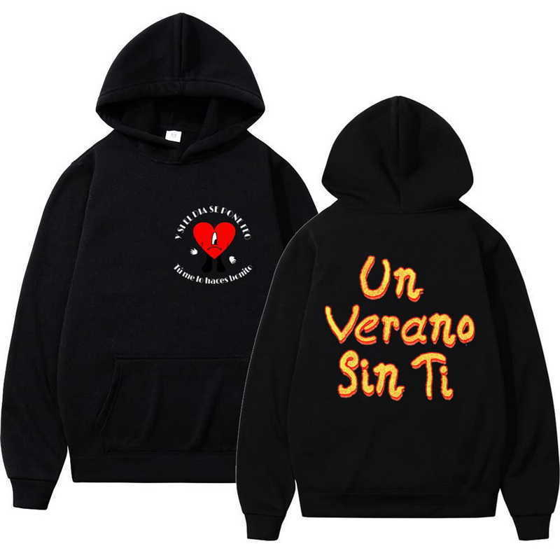 

Men's Hoodies Sweatshirts Singer Bad Bunny Music Album Un Verano Sin Ti Print Hoodie Men Women Streetwear Oversized Sweatshirts Unisex Tracksuit Pullover T221008, B-pink