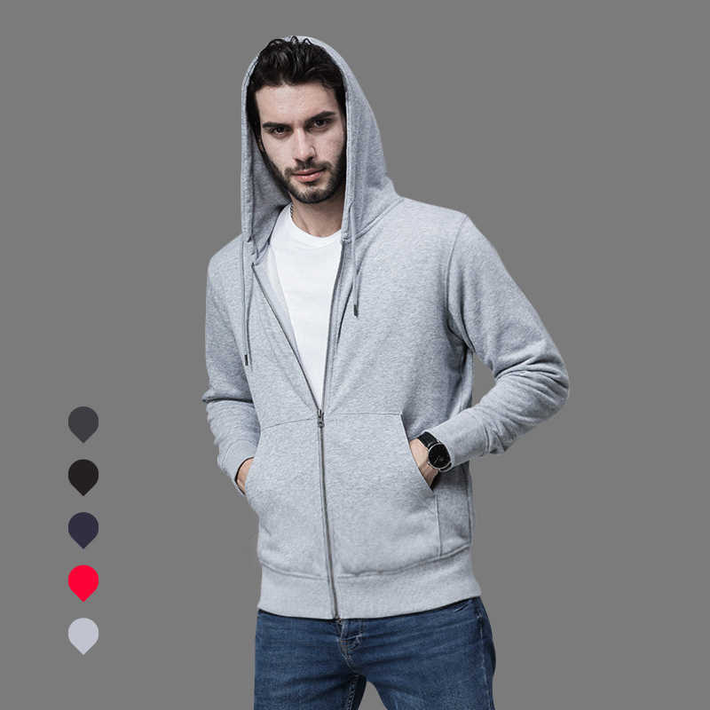 

Men' Hoodies Sweatshirts Autumn Zipper Sweatshirt Zip Hoodie Cotton Basic Solid Color Women Casual Coat Essentials Blank Fleece Unisex Jaet Tops G221011, Navy blue-zipper