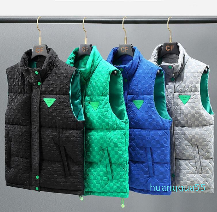 

Winter Jacket Men gilet Down cotton Vest Homme white plaid Vests Gilet Parkas Coat puffer Outerwear Waterproof For Mens / Women, Customize