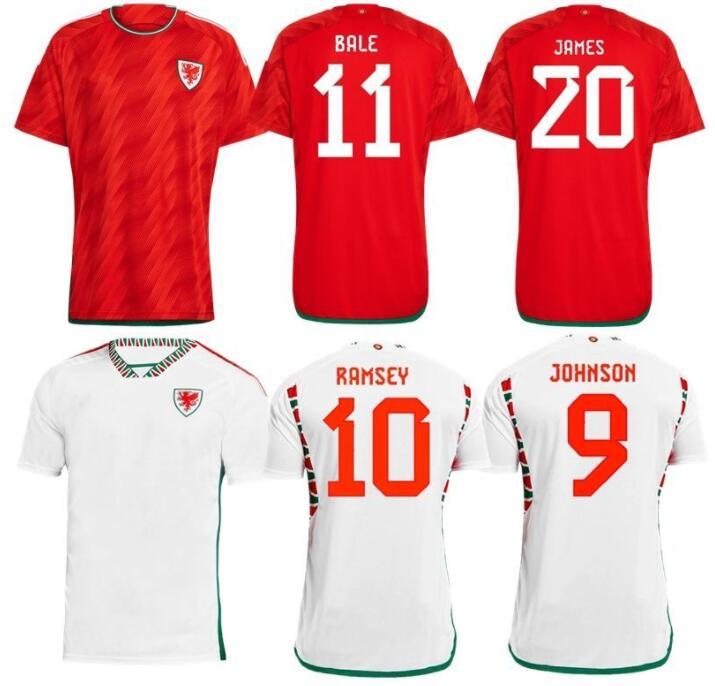 

wales Soccer Jerseys 2022 2023 BALE LEVITT JOHNSON RODON RAMSEY MOORE COLWILL WILLIAMS home away 22 23 national team football shirt