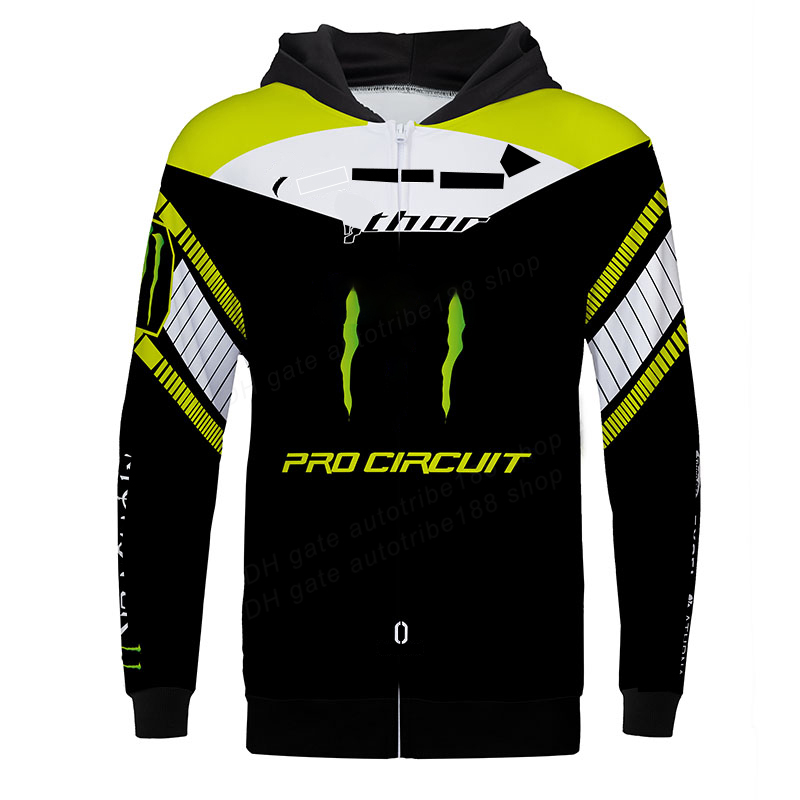 Customized warm fleece men jacket motorcycle cavalry sweater cross-country moto riding racing suit coat hoodie-image-810198598