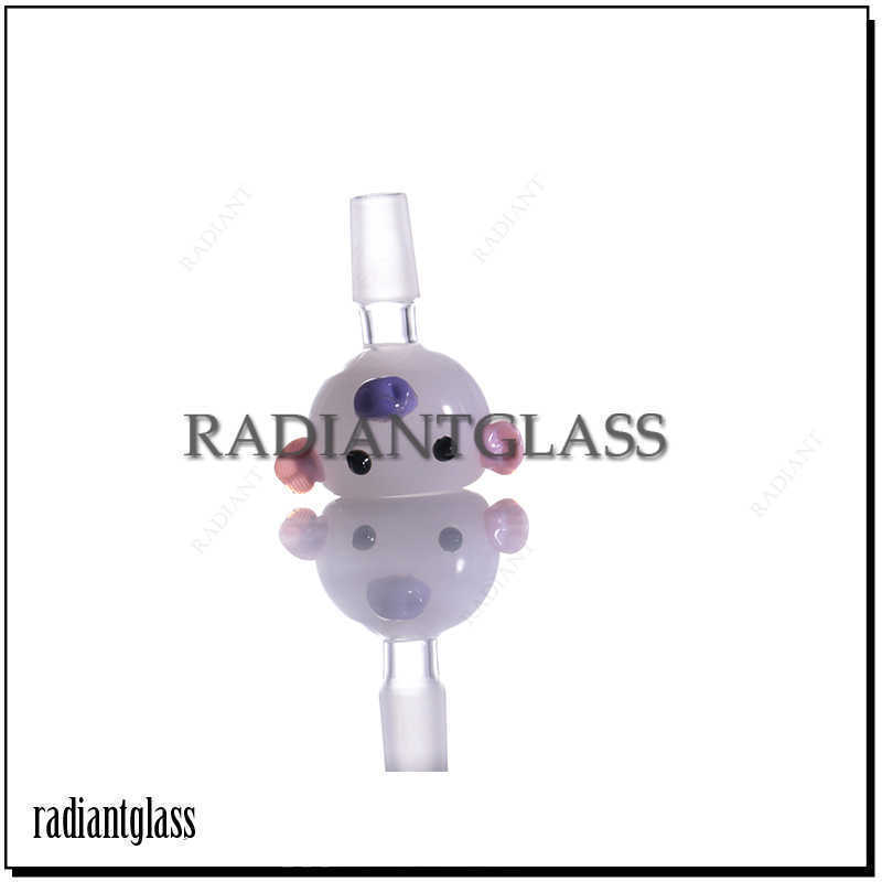 

14mm Glass Smoking Bowl Accessories Nail Dome Animal Head Hookahs Male Joint Tobacco Bowls wholesale