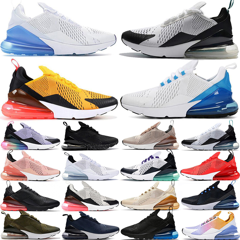 

airmax 270 270s Hotting running shoes men women runner Triple Black White Unc Be True Brown Grape Light Bone Medium Olive Cactus Anthracite Summep Gradients sneakers