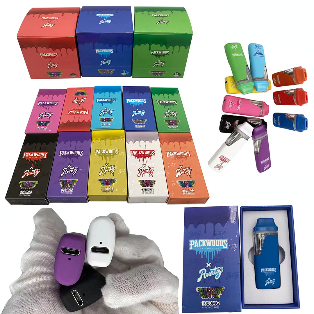 

Packwoods Runtz x disposable vape 380mAh Rechargeable Battery 1ml Empty Vape Pen