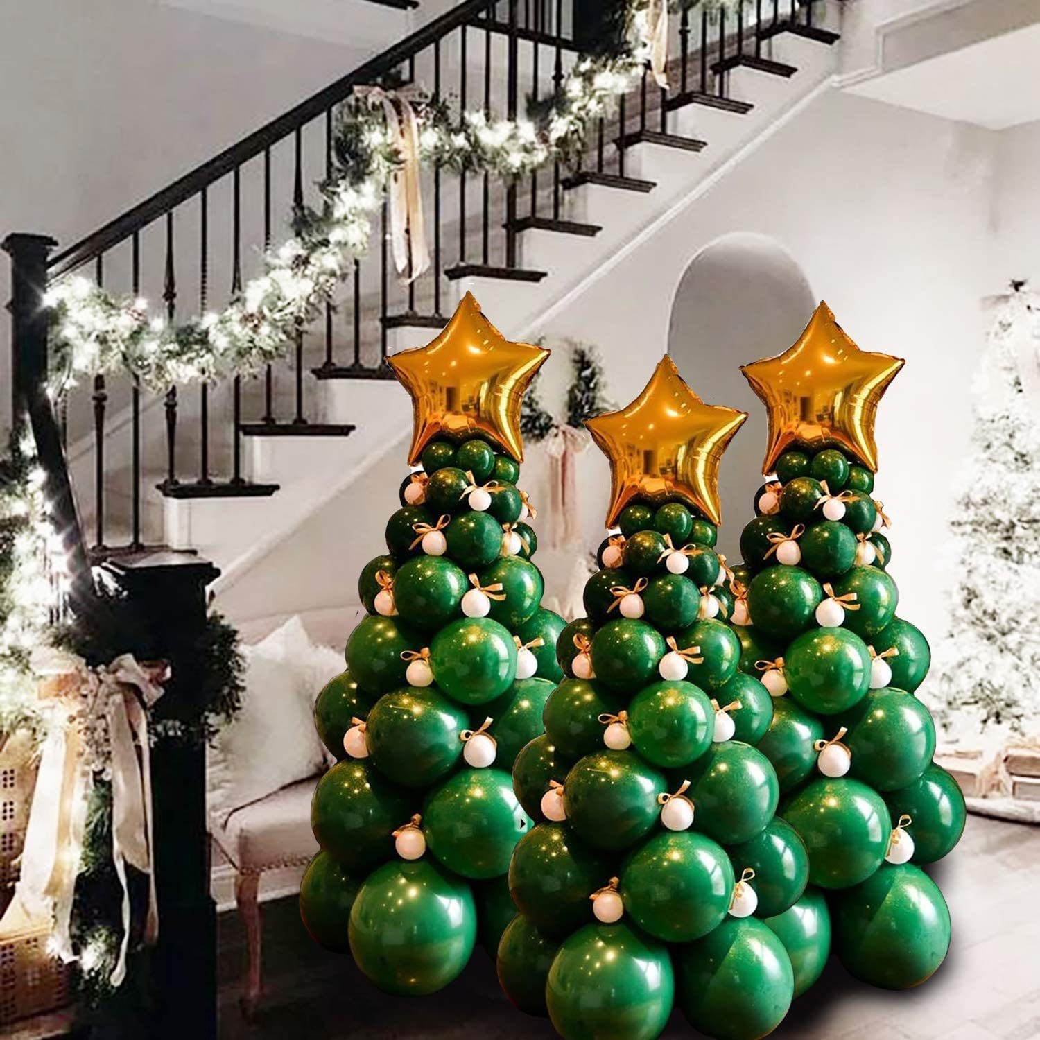 

Christmas balloon suit tree shaped balloon column decoration articles