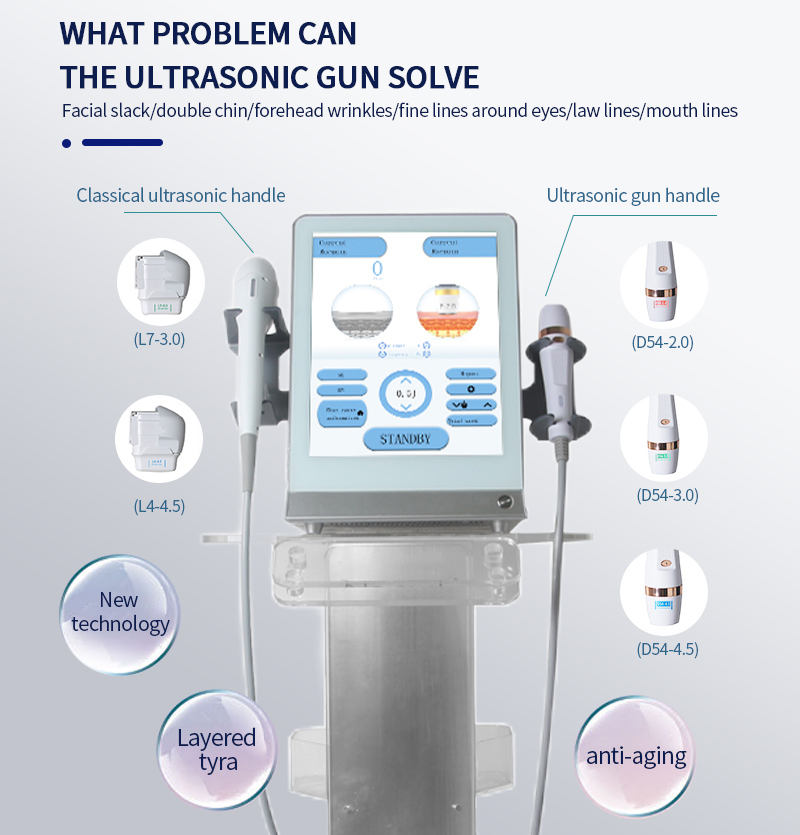 

2 in 1 Ultrasonic Anti Aging Beauty Machine High Radio Frequency Anti Wrinkle Skin Tightening Beauty Salon Equipment