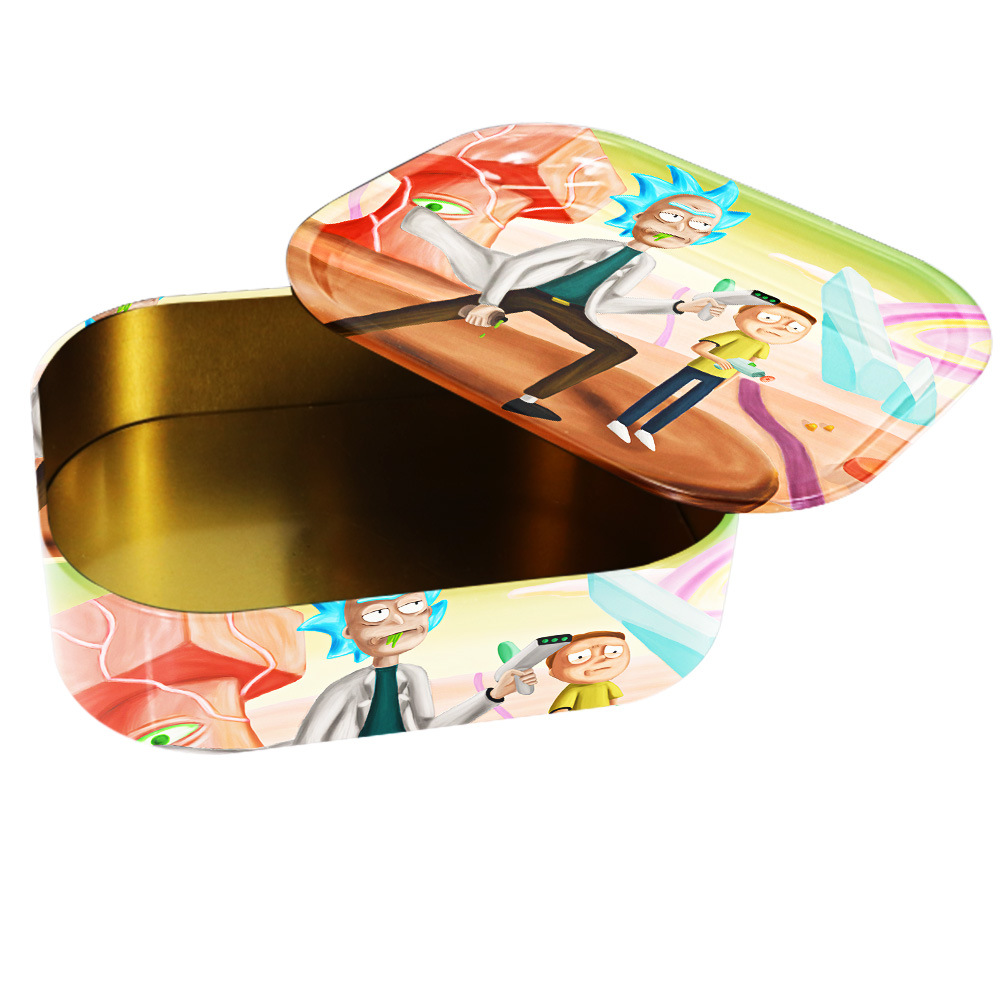 

Stash Box With Metal Rolling Tray Kit Smoking Accessories One package Service Smoke 180x140x45mm 10 Designs