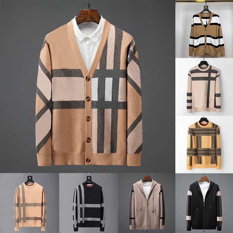 

Mens designer Sweaters Sweater Autumn Round Neck Striped Fashion Long Sleeve men High End Jacquard Cardigan Knitting Coats size m-3xl, 15